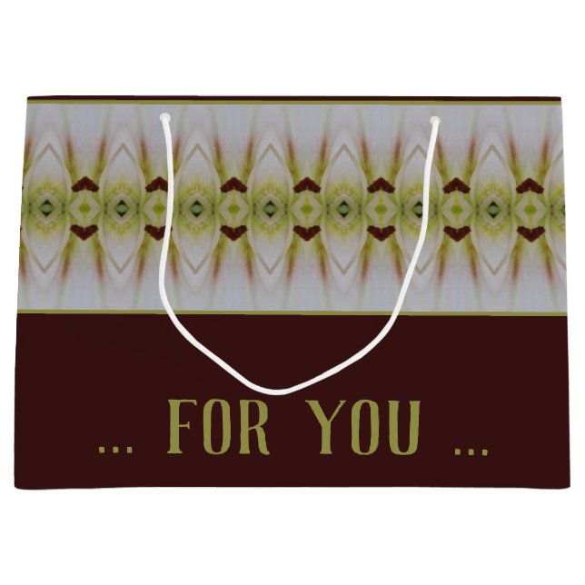 Sacola Para Presentes Grande Verde limão Moderno E Cinza Azul (Frente)