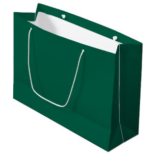 Sacola Para Presentes Grande Verde viridiano sólido