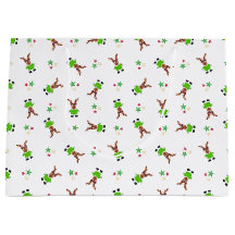 Verdes Festivos E Douradas Reindeiros De Natal Kas