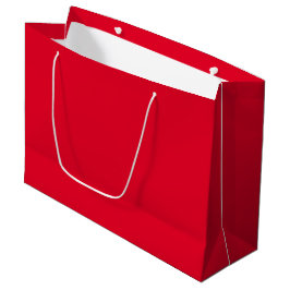 Sacola Para Presentes Grande Vermelho Cádmio Cor Sólida
