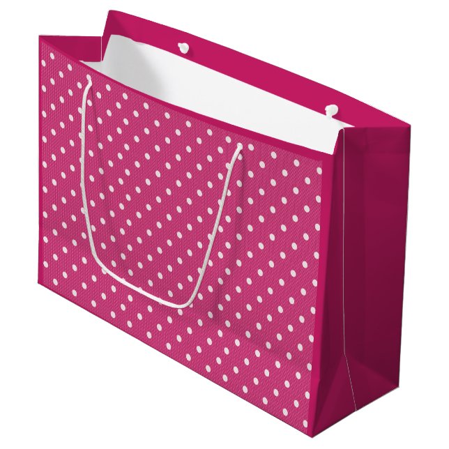 Sacola Para Presentes Grande Vermelho Dotty Delight (Frente inclinada)
