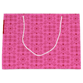 Sacola Para Presentes Grande Vermelho no Rosa