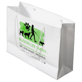 Sacola Para Presentes Grande Vet / Cão-caminhante / Pet Care Sentado Grande Sac