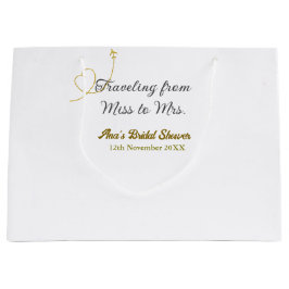 Sacola Para Presentes Grande Viagem de Miss para o chá de lingerie Mrs adiciona