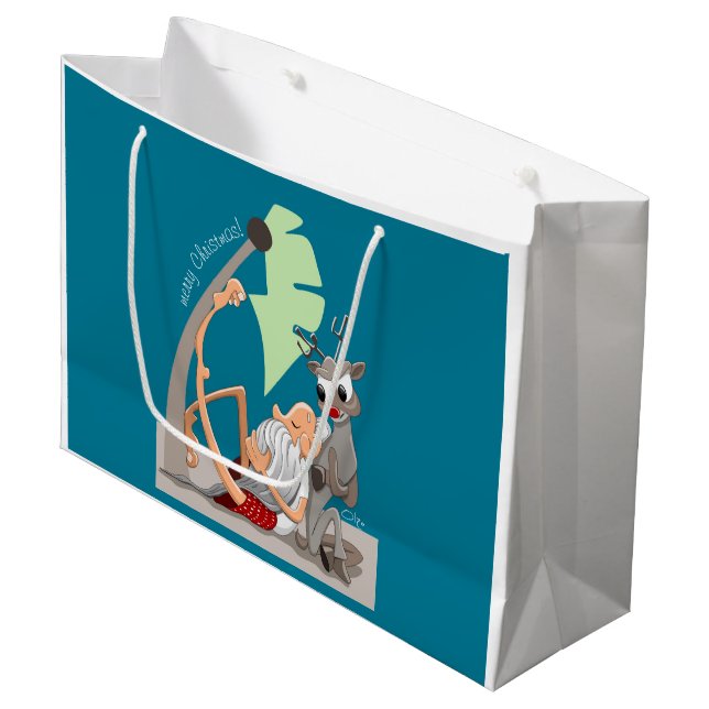 Sacola Para Presentes Grande Víblias de Natal (Frente inclinada)