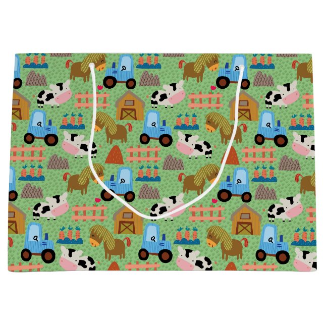 Sacola Para Presentes Grande Vida Fazenda do País (Frente)