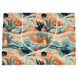 Sacola Para Presentes Grande Vida no Mar de Praia