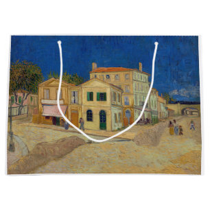 Sacola Para Presentes Grande Vincent van Gogh - A Casa Amarela / A Rua