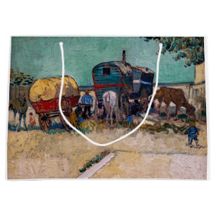 Sacola Para Presentes Grande Vincent Van Gogh - Caravanas, Campo de Ciganos per