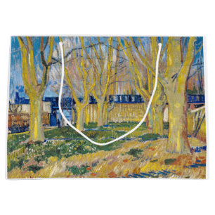 Sacola Para Presentes Grande Vincent van Gogh - O Comboio Azul