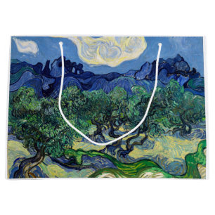 Sacola Para Presentes Grande Vincent van Gogh - Oliveiras com os Alpilles