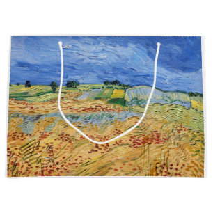 Sacola Para Presentes Grande Vincent van Gogh - Os campos / planície em Auvers