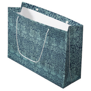 Sacola Para Presentes Grande Vintage Floral Birds William Morris Brer Rabbit