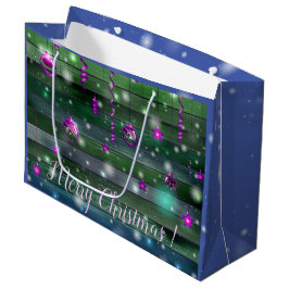 Sacola Para Presentes Grande Vintage Green