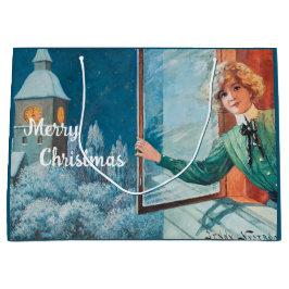 Sacola Para Presentes Grande Vintage Jenny Nyström Personaliza o Natal