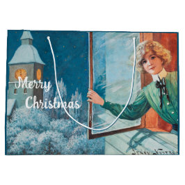 Sacola Para Presentes Grande Vintage Jenny Nyström Personaliza o Natal