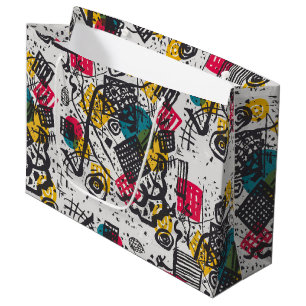 Sacola Para Presentes Grande Vintage Kandinsky Kleine Welten V Bauhaus Abstrato