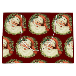 Sacola Para Presentes Grande Vintage Papais noeis Natal