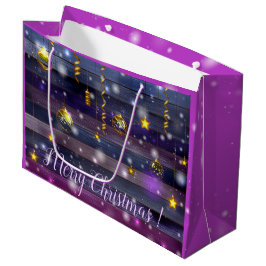 Sacola Para Presentes Grande Vintage Purple