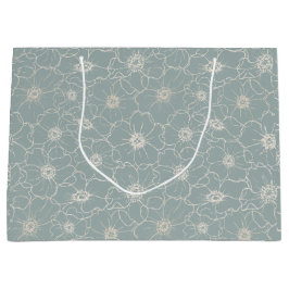 Sacola Para Presentes Grande Vintage Romance Seamless Pattern