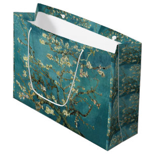 Sacola Para Presentes Grande Vintage Van Gogh Almond Blossom