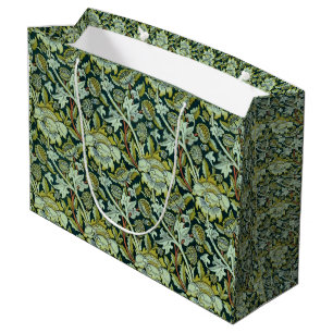 Sacola Para Presentes Grande Vintage William Morris Floral Wey Pattern