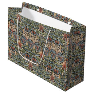 Sacola Para Presentes Grande Vintage William Morris Snakehead
