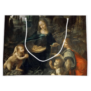 Sacola Para Presentes Grande Virgem das Rochas, Leonardo da Vinci