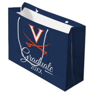 Sacola Para Presentes Grande Virginia Cavaliers Graduação