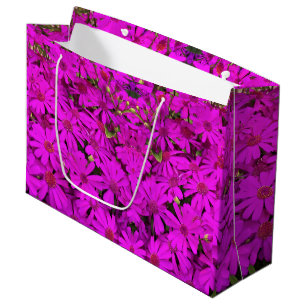 Sacola Para Presentes Grande Visitas Rosa/Púrpura Da Barra De Presente