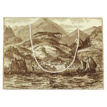 Vista panorâmica Sepia-Matizada porto de Funchal