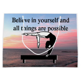 SACOLA PARA PRESENTES GRANDE VIVENDO MEU SONHO GINÁSTICO