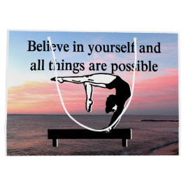 SACOLA PARA PRESENTES GRANDE VIVENDO MEU SONHO GINÁSTICO