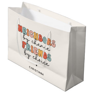 Sacola Para Presentes Grande Vizinhos Retroativos Personalizados por Amigos de