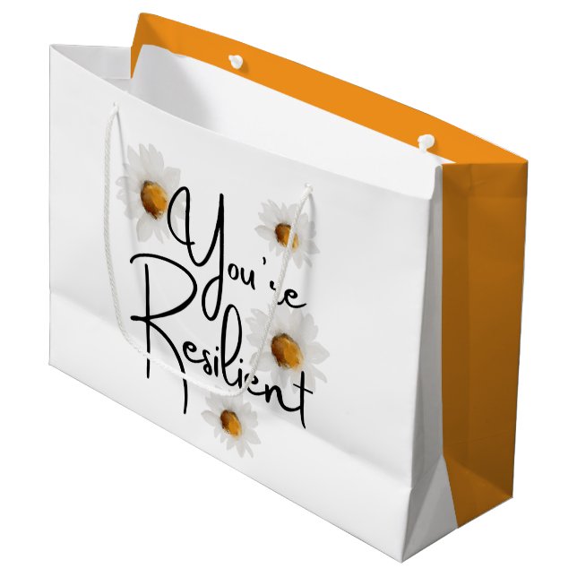 Sacola Para Presentes Grande Você é Resilient Gift Bag (Frente inclinada)
