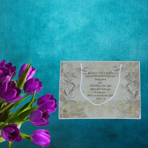 Sacola Para Presentes Grande Você É um Filho de Deus Bolsa de Presente Floral P