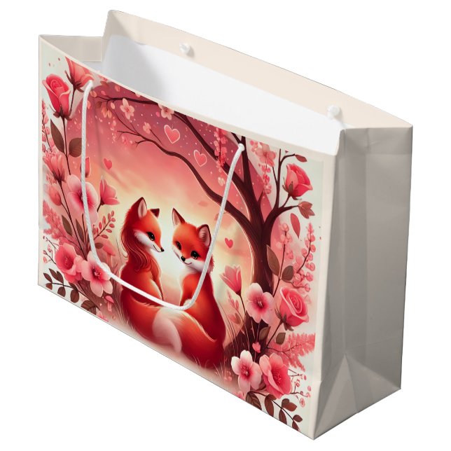 Sacola Para Presentes Grande Você Roubou Meu Coração (Frente inclinada)