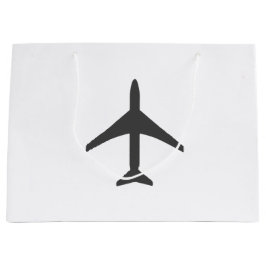 Sacola Para Presentes Grande Voo de Avião Aviário Mínimo