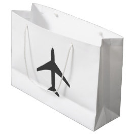 Sacola Para Presentes Grande Voo de Avião Aviário Mínimo