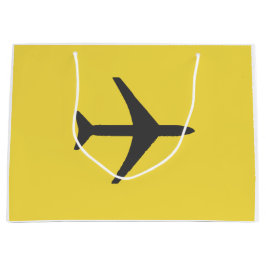 Sacola Para Presentes Grande Voo de Avião Aviário Mínimo