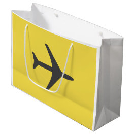 Sacola Para Presentes Grande Voo de Avião Aviário Mínimo