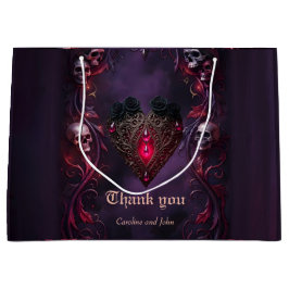 Sacola Para Presentes Grande Vows Beyond the Veil – Gothic Wedding Art 