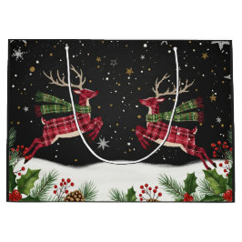 Sacola Para Presentes Grande Whimsical with deer large gift bag