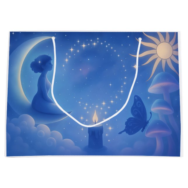 Sacola Para Presentes Grande Whispers Of The Moon (Frente)