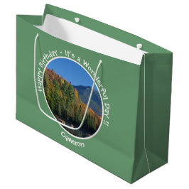 Sacola Para Presentes Grande Whiteface Mountain, Adirondack Autumn Party Items