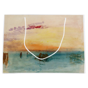 Sacola Para Presentes Grande William Turner - A laguna perto de Veneza no Sunse