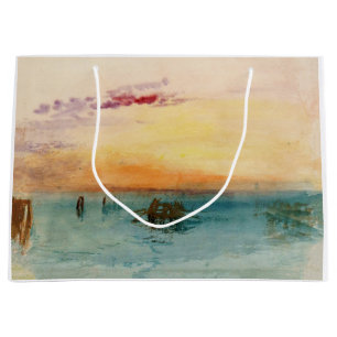 Sacola Para Presentes Grande William Turner - A laguna perto de Veneza no Sunse