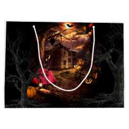 Sacola Para Presentes Grande Witchy Halloween