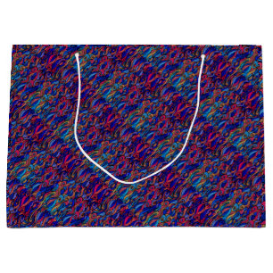 Sacola Para Presentes Grande Wool Topped paisley