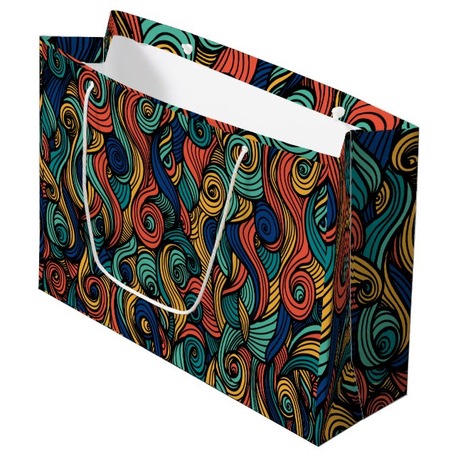 Sacola Para Presentes Grande Wool Topped paisley (Frente inclinada)